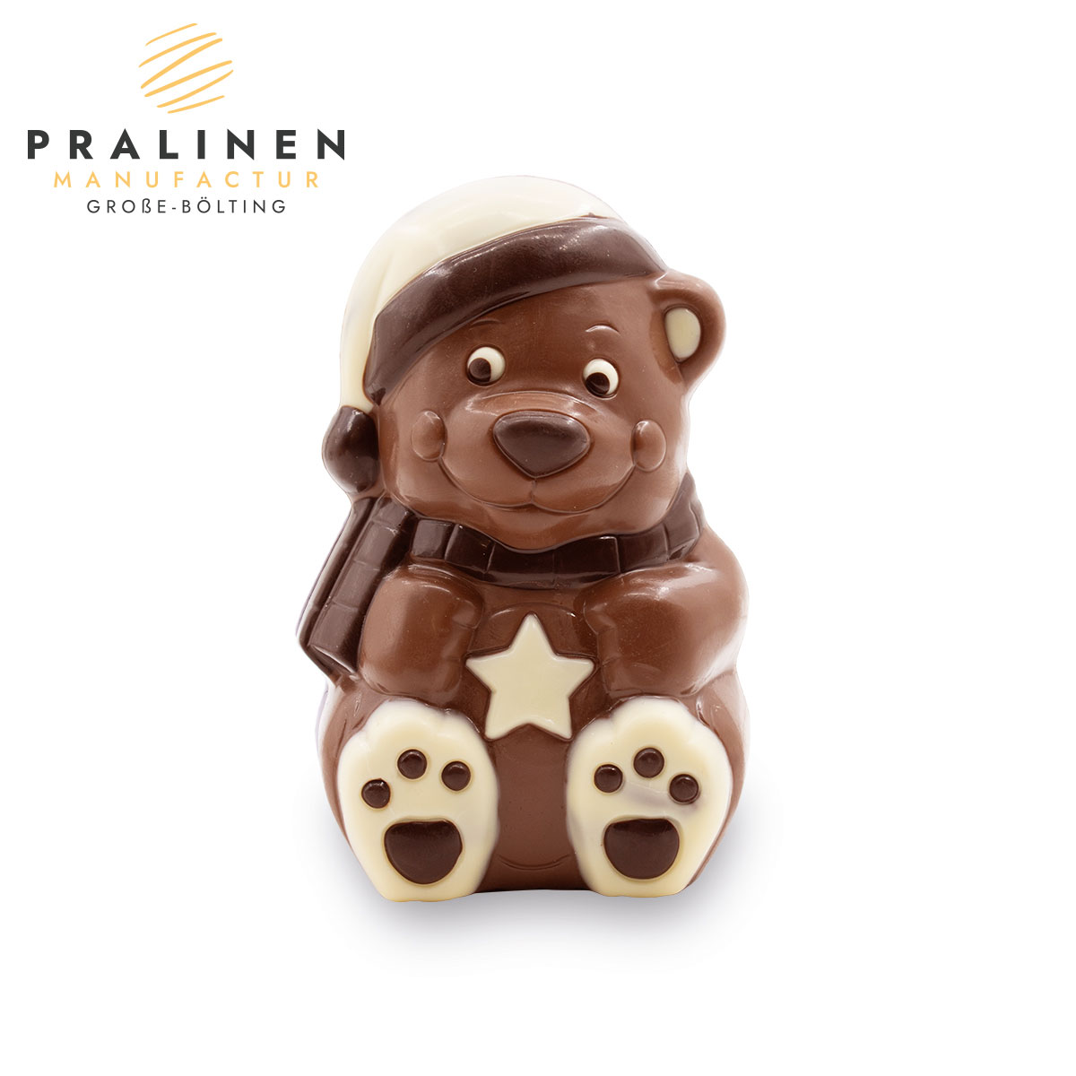 Bär aus Schokolade, Schokoladenbär, Kinder Geschenk Schlafbär, Weihnachtsmann Schokolade, Weihnachtsmann Relief, Weihnachtsdeko essbar, Deko Ideen Weihnachten, nachhaltige Weihnachtsdeko ohne plastik, Schoko Weihnachtsmann