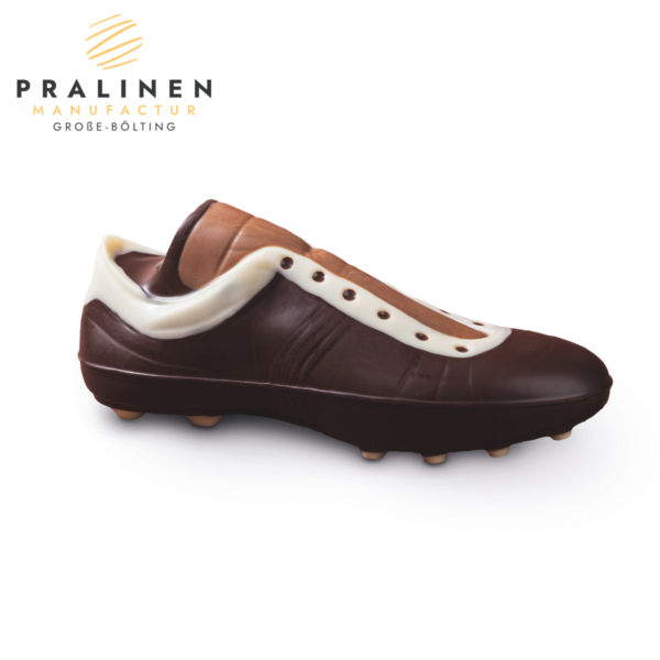 fußballschuh schokolade, goldener fußballschuh, Fußballgeschenk zur EM, Geschenk WM, Fußballschuh zartbitter