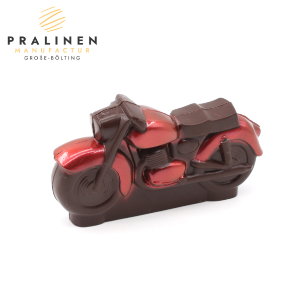 Motorrad aus Schokolade, Schokoladenfiguren, Schokoladengeschenk, Pralinenmanufactur, Schokoladen motorrad