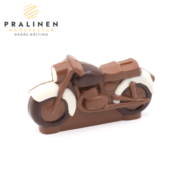 Motorrad aus Schokolade, Schokoladenfiguren, Schokoladengeschenk, Pralinenmanufactur, Schokoladen motorrad