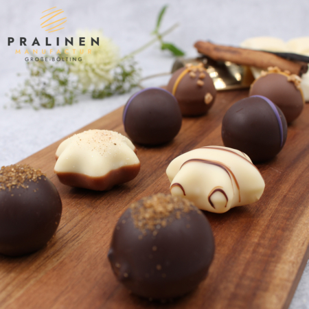 Winterauslese, Pralinenmischung im Winter, Winterstimmung