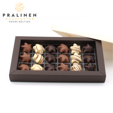 stern pralinen, Pralinen in Sternform, Sternkollektion
