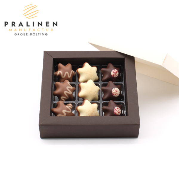 stern pralinen, Pralinen in Sternform, Sternkollektion