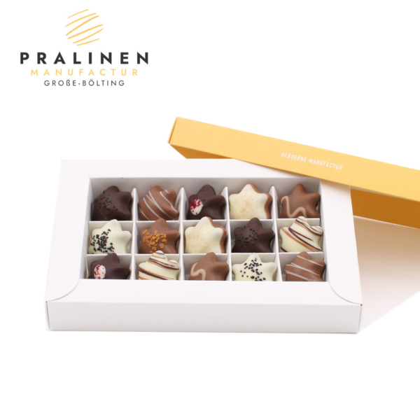 stern pralinen, Pralinen in Sternform, Sternkollektion