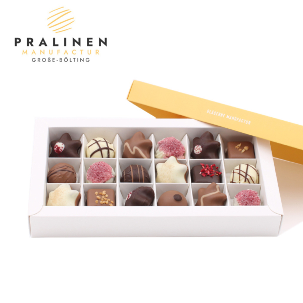 stern pralinen, Pralinen in Sternform, Sternkollektion