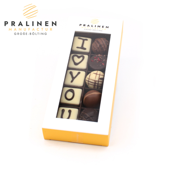 Geschenk Schokolade, Domoniosteine, Pralinen verschenken, Liebe geschenk, i love you pralinen