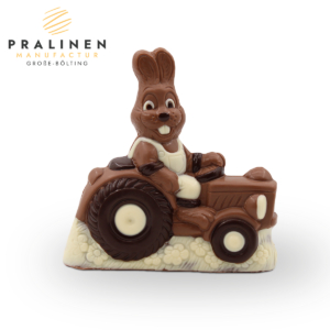 Schoko-Hase mit Trecker, Osterhase für Kinder, Hase auf Trecker, Osterhase, Oster-Schokolade