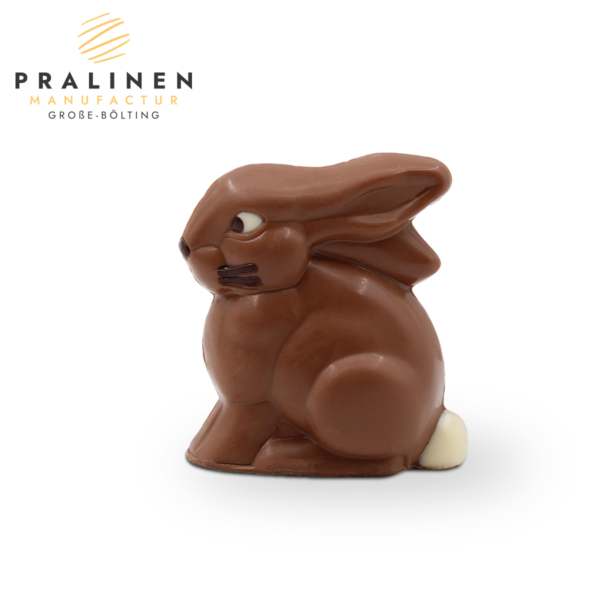 sitzender Hase, Schokohase gute Qualität, oster-schokolade, ostergeschenk, schokohase, ostergeschenk, schokolade Ostern, Osterhase klein