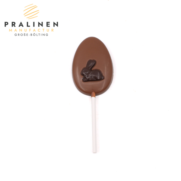 Osterei Lolli, Schokoladenlolli, Ostergeschenk aus Schokolade, Osterdekoration