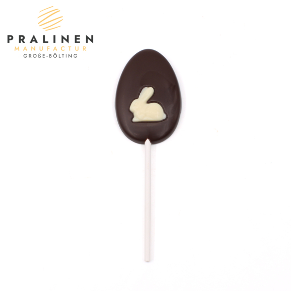 Osterei Lolli, Schokoladenlolli, Ostergeschenk aus Schokolade, Osterdekoration