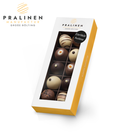 Eierlikör Praline, Premium Praline, Edle Praline, Eierlikör Tröpfchen, Pralinen mit Eierlikör