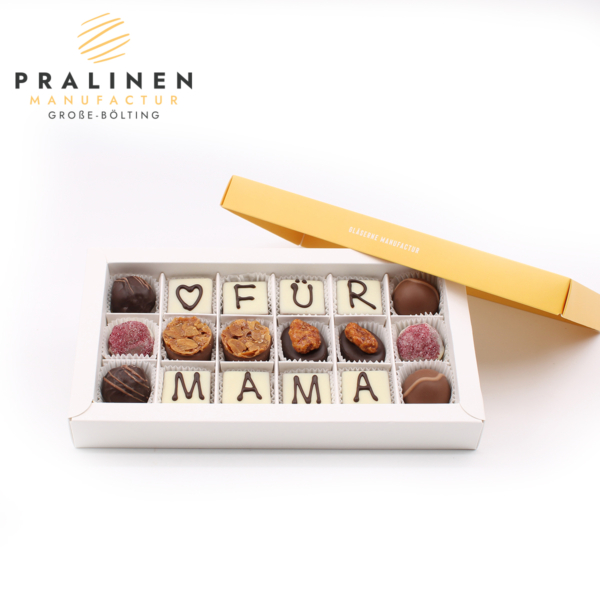 Geschenk für Mama, Pralinenbox zum Muttertag, Schokolade für besondere Anlässe, Geschenk Muttertag, Geschenk Vatertag, Geschenk Silvester, Gastgeschenk