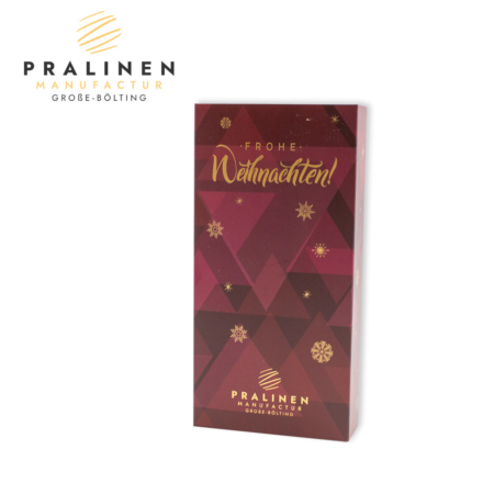 Geschlossene Pralinenschachtel - rote Weihnachtsauslese